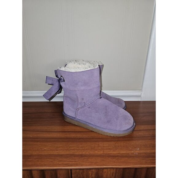 KOOLABURRA By UGG Andrah Purple Boots Short (1108611) Kids Youth Boots Size 13 - Picture 1 of 7